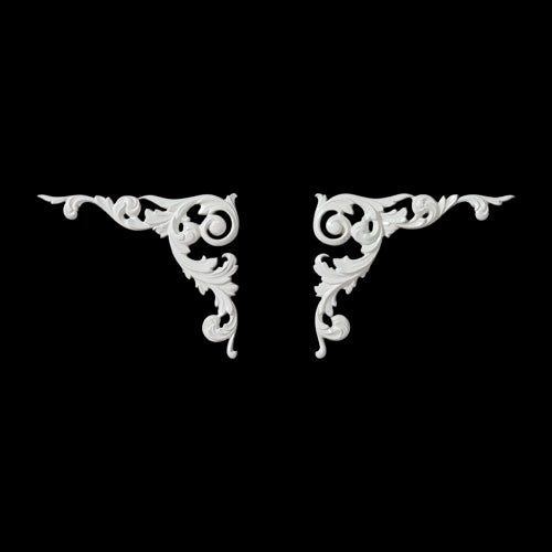 唐草4号 | レリーフ | ソリッド | 無塗装品