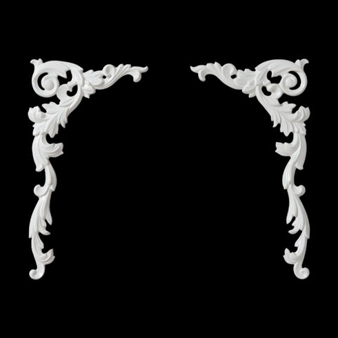 唐草14号 | レリーフ | ソリッド | 無塗装品