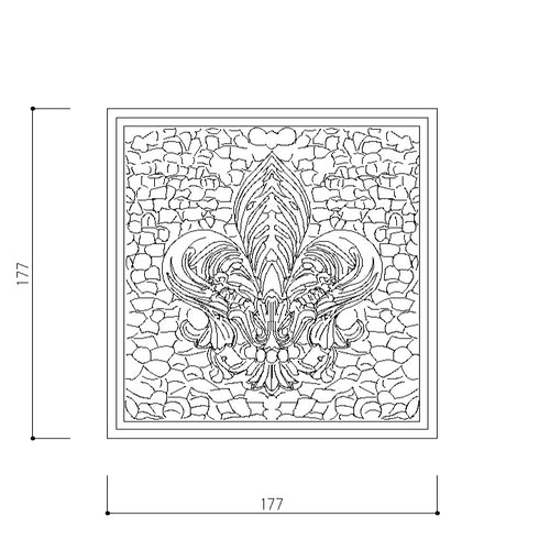ブロックA1号 | レリーフ | ソリッド | 無塗装品