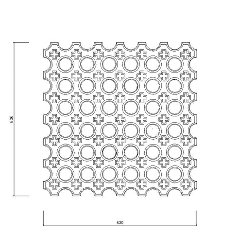 パネル1号 | レリーフ | PUF | 無塗装品