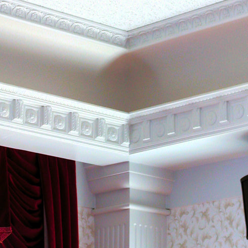 モール | 装飾建材 装飾フレーム モールディング 廻り縁 白 C101