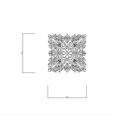 ダイヤ | レリーフ | PUF | 無塗装品