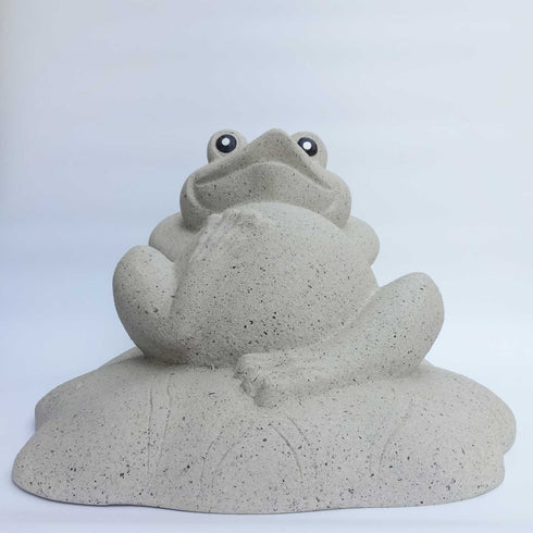 まったり無事カエル | 置物 オブジェ かわいい ベージュ