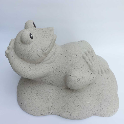 まったり無事カエル | 置物 オブジェ かわいい ベージュ