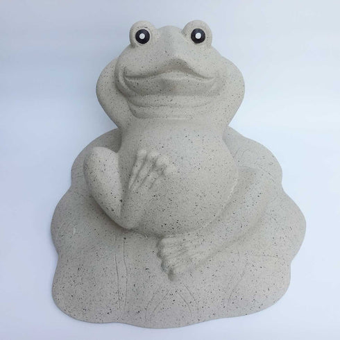 まったり無事カエル | 置物 オブジェ かわいい ベージュ